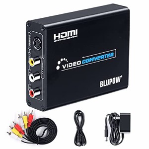 BLUPOW コンポジット/S端子 to HDMI 変換器 1080P対応 Composite 3RCA AV/S-Video to HDMI コンバ