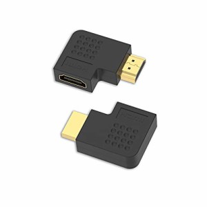 VCE HDMI L字 アダプタ L型 変換 コネクタ 90度+270度 HDMIケーブル向き変更 4K オスーメス TV Stick PC対応 金メ