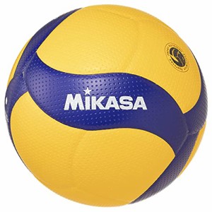 ミカサ(MIKASA) バレーボール 5号 国際公認球 検定球 一般・大学・高校 イエロー/ブルー V300W 推奨内圧0.3(kgf/？)