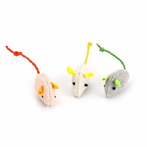 猫 おもちゃ ネズミ ぬいぐるみ おもちゃペット 3個入 セッ 知育玩具 ストレス解消 運動不足 ペット用品 (3pc)