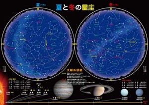 お風呂学習ポスターシリーズ (夏と冬の星座(大 60×42cm))