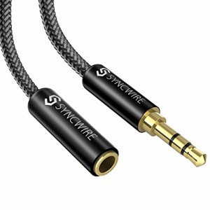 Syncwire イヤホン 延長コード 3.5mm ステレオミニプラグ ヘッドホン 延長 オーディオケーブル 高音質再生 ナイロン編み スピーカー/車