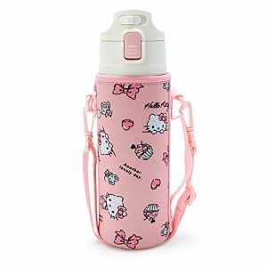 サンリオ 子供用 水筒 470ml 直飲み ワンタッチ ステンレス ボトル ハローキティ キティちゃん hello kitty 保冷専用 ショルダーヒ