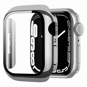 YOFITAR Apple Watch 7用ケース 41mm-45mmメッキ加工 アップルウォッチ Series 7 用 保護ケース ガラスフィルム 