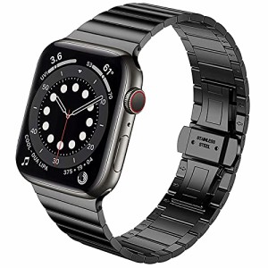 Miimall For Apple Watch 7/SE/6/5/4/3/2/1 ステンレスバンド アップルウォッチ 7 交換バンド 金属 高級ステン