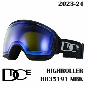 23-24 DICE HIGHROLLER HR35191 MBK 2024 ダイス スノーボードゴーグル ハイローラー MBK 調光/MITブルーミラー 正規品