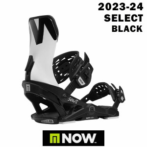 23-24 NOW SNOWBOARD BINDING SELECT BLACK 2024 ナウ スノーボードバインディング 　セレクト　ブラック　正規品
