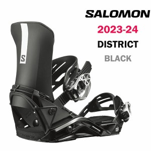 23-24 SALOMON SNOWBOARD BINDING  DISTRICT BLACK 2024 サロモン スノーボードバインディング ディストリクト ブラック 正規品 送料無料