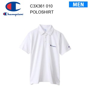 【メール便】24ss チャンピオン Champion ポロシャツ ホワイト C3-X361 カラー 010 メンズ  正規品