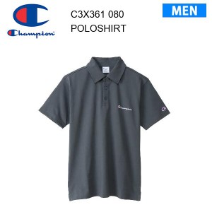 【メール便】24ss チャンピオン Champion ポロシャツ チャコール C3-X361 カラー 080 メンズ  正規品