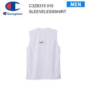 【メール便】24ss チャンピオン Champion スリーブレスシャツ ホワイト C3-ZB315 カラー 010 メンズ  正規品