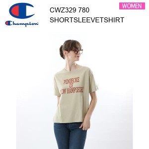 【メール便】24ss チャンピオン Champion ウィメンズ ショートスリーブTシャツ ベージュ CW-Z329 カラー 780 レディース  正規品