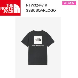 【メール便】24ss ノースフェイス ショートスリーブバックスクエアーロゴティー レディース  NTW32447  カラー K THE NORTH FACE 正規品