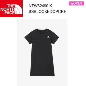 【メール便】24ss ノースフェイス ショートスリーブブロックドワンピースクルー レディース  NTW32490  カラー K THE NORTH FACE 正規品