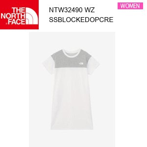 【メール便】24ss ノースフェイス ショートスリーブブロックドワンピースクルー レディース  NTW32490  カラー WZ THE NORTH FACE 正規品