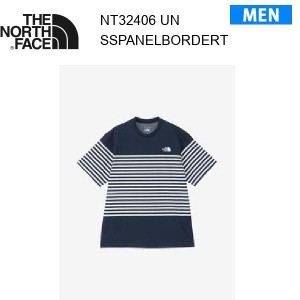 【メール便】24ss ノースフェイス ショートスリーブパネルボーダーティー メンズ  NT32406  カラー UN THE NORTH FACE 正規品