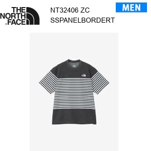 【メール便】24ss ノースフェイス ショートスリーブパネルボーダーティー メンズ  NT32406  カラー ZC THE NORTH FACE 正規品