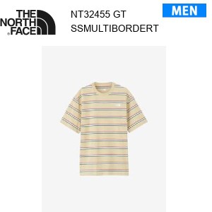 【メール便】24ss ノースフェイス ショートスリーブマルチボーダーティー メンズ  NT32455  カラー GT THE NORTH FACE 正規品