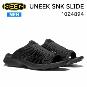 KEEN キーン ユニーク スニーク スライド  サンダル メンズ UNEEK SNK SLIDE  Black/Black 1024894  シューズ  スライドスニーカー 正規