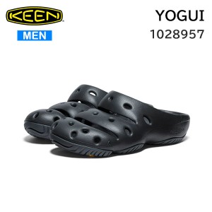 KEEN キーン ヨギ  サンダル メンズ  YOGUI Black/Magnet 1028957 オフィス  ガーデニング キャンプ シューズ  正規品