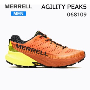 MERRELL メレル シューズ  メンズ  AGILITYPEAK5  アジリティー ピーク 5 カラー メロン/ハイビズ 068109 トレイルランニング スニーカー