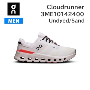 ON オン シューズ ランニング メンズ Cloudrunner2 3ME10142400 カラーUndyed/Sand クラウドランナー2 スニーカー  ロードランニング 正