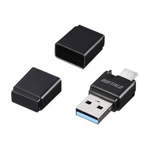 バッファロー BSCRM110U3BK USB3.0 Type-A／ microB対応 microSD専用カードリーダー／ ライター(ブラック) 