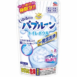 アース製薬 らくハピ いれるだけバブルーン トイレボウル 180g 