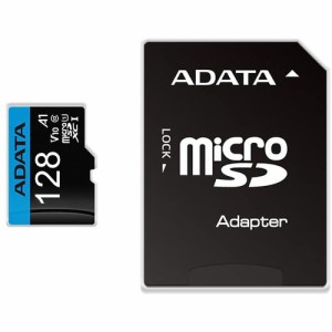 ADATA AUSDX128GUICL10A1-RA1 microSDXCカード Premier 128GB Class10 UHS-I A1 V10 