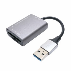 ミヨシ USR-ASD1／DS SD microSDカードリーダ ライタ USB-A シルバー USRASD1／DS