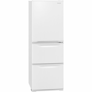 【無料長期保証】パナソニック NR-C344C-W 3ドア冷蔵庫 335L グレイスホワイト NRC344CW