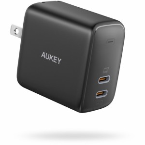 AUKEY PA-R2S-BK USB充電器 Swift Duo 40W PD対応 C×2 ブラック