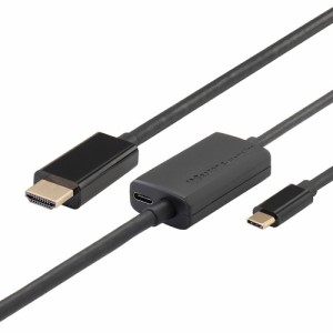 ラトックシステム RS-UCHD4K60-5M USB Type-C to HDMI 変換ケーブル PD対応 5m ブラック