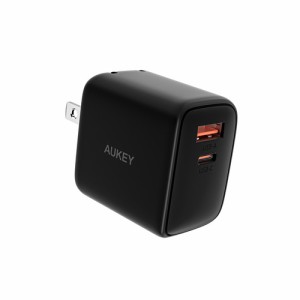 AUKEY PA-F4-BK USB充電器 Swift Mix 32W [USB-A 1ポート／USB-C 1ポート] ブラック 