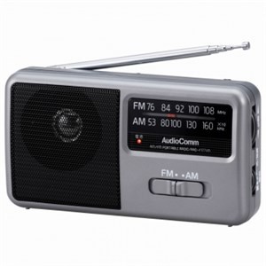 オーム電機 RAD-F1771M AM／FM コンパクトポータブルラジオ