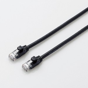 LANケーブル エレコム 3m Cat6 カテゴリー6 LD-GPAY／BK3 カテゴリー6A対応LANケーブル やわらか 3.0m ブラック