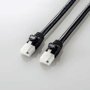 エレコム LD-GPAT／BK10 LANケーブル CAT6A 爪折れ防止 1.0m ブラック 