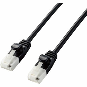 エレコム LD-GPAYT／BK10 やわらかLANケーブル CAT6A 爪折れ防止 1.0m ブラック 