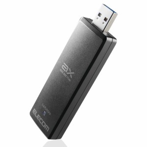 エレコム WDC-XE2402TU3-B Wi-Fi 6E・USB3.0対応 2402M無線LANアダプター 