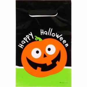 【在庫限り】ハロウィン プラスチックバック パンプキン6PCS