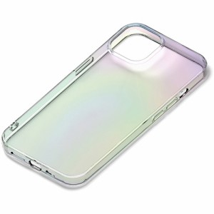 PGA PG-22KTP02AR 2022年 iPhone 14用 抗菌ソフトケース Premium Style オーロラ