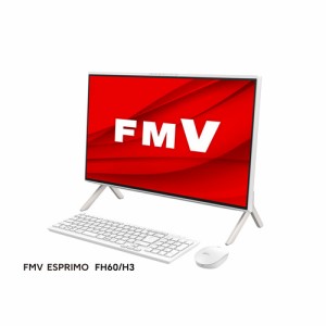 【推奨品】富士通 FMV ESPRIMO FH FMVF60H3W [ 23,8in | FHD | Ryzen 5 7530U | 8GB | 512GB | Win11 Home | Office | ホワイト ]