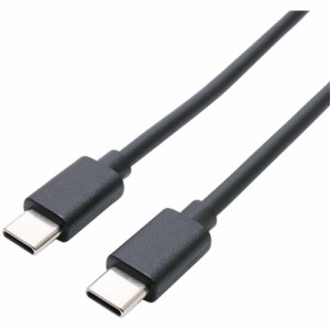 【推奨品】ミヨシ UYM-CC201BK USB2.0ケーブル USB PD 60W充電対応 充電／データ通信 Type-Cタイプ ブラック