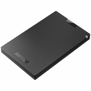 BUFFALO SSD-PGC500U3-BC 外付けSSD  500GB 黒色