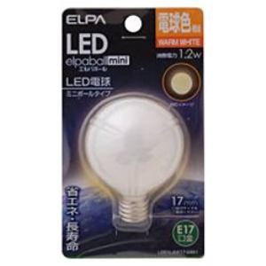 ELPA LDG1L-G-E17-G261 LED電球 「ミニボールG50形」(電球色・口金E17)  