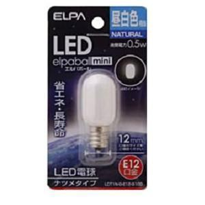 ELPA LDT1N-G-E12-G100 LEDナツメ球 E12 昼白色 