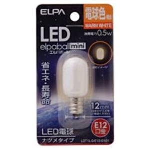 ELPA LDT1L-G-E12-G101 LED電球 「ナツメ形」(電球色・口金E12)  