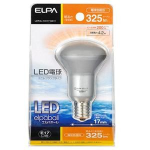 ELPA(エルパ)  LDR4L-H-E17-G611  LED電球 30W形 E17口金 電球色 屋内用 ミニレフ球