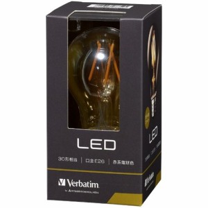 バーベイタム(Verbatim) LDA4R-G／FAV1 調光器非対応LED電球 アンバー 「バーベイタム」（一般電球形・全光束390lm／電球色相当・口金E26