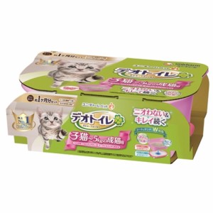 ユニ・チャーム デオトイレ子猫‐5kgの成猫用本体セットツートンピンク 